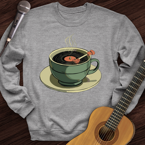 Coffee Cup Record Player Crewneck