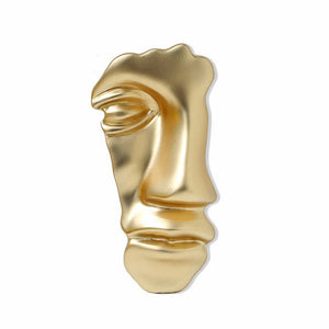 Artsy Face Vintage Aesthetic Brooch