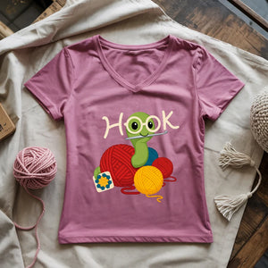 Hook Worm Lady V-neck