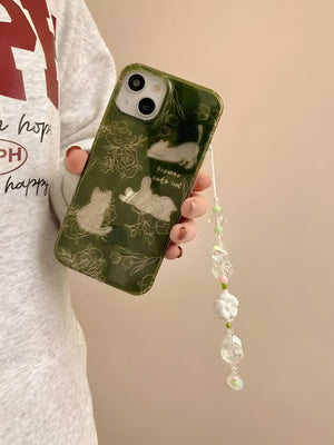 Cats & Flowers Phone Case