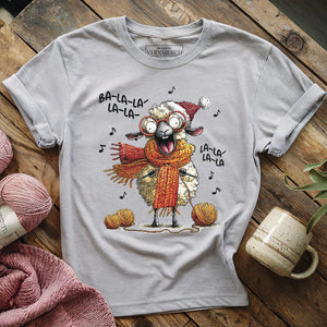Fa-la-la Knitting Sheep T-shirt