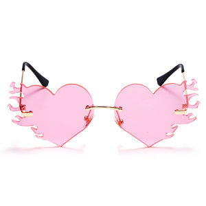 Heart Flame Glasses