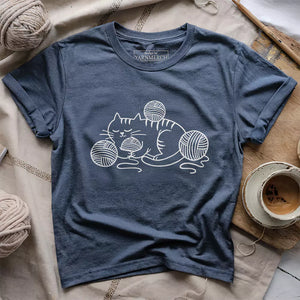 Cat and Yarn T-shirt