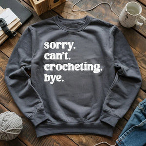 Crocheting. Bye Sweatshirt