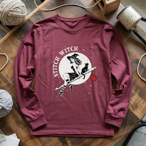 Crochet Stitch Witch Long Sleeve T-shirt