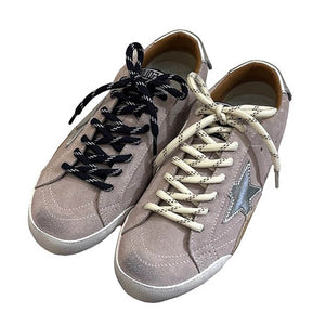 Star Patch Suede Sneakers