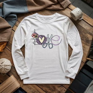Love Crocheting Long Sleeve T-shirt