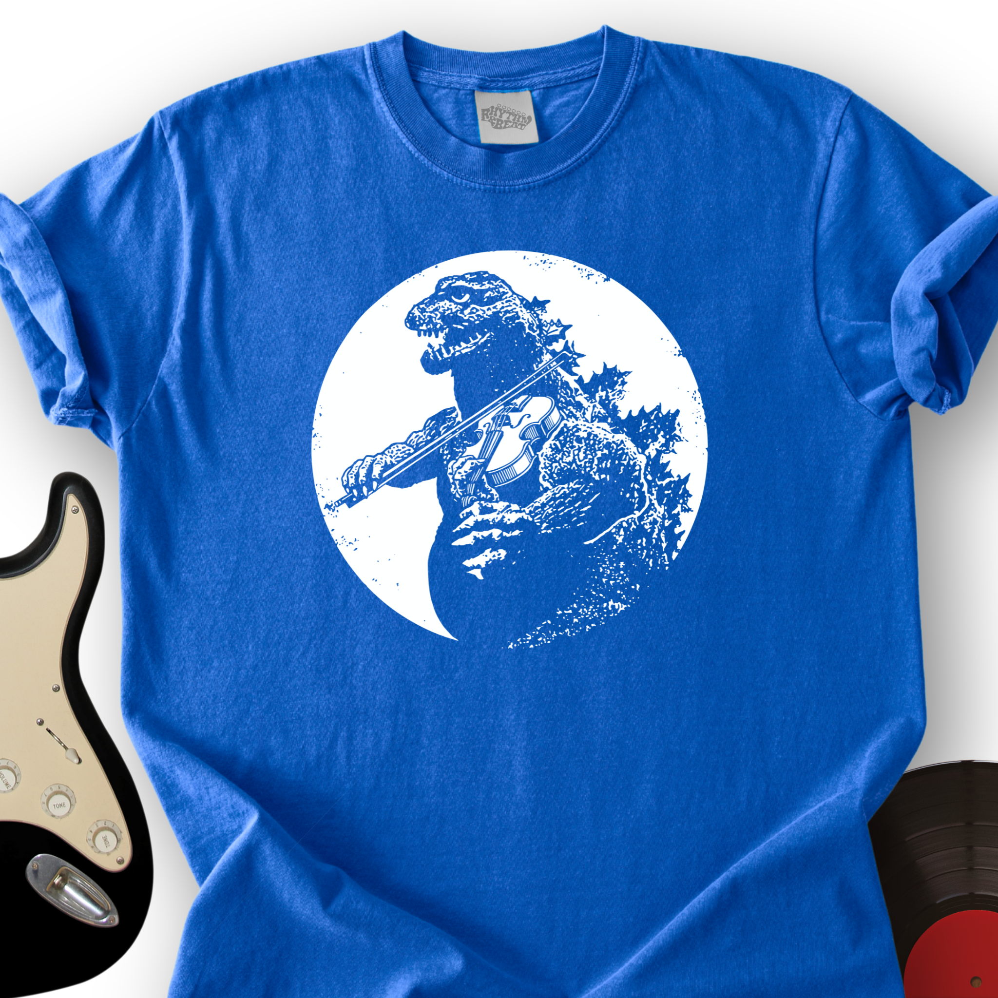 Dinosaur Playing Violin T-Shirt