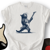 Engraved Rockstar Cat T-Shirt