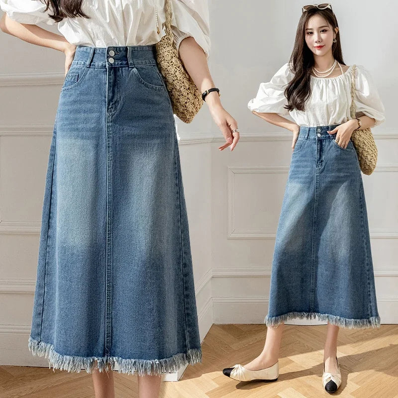 A-Line Midi Skirt