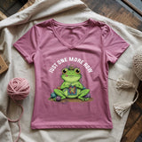 One More Row Frogging Lady V-neck