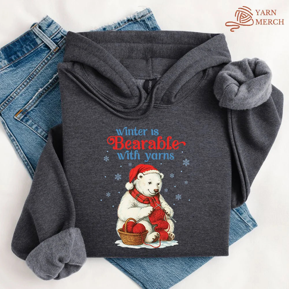Bearable With Yarns Hoodie