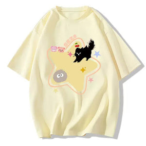 Yellow Star Cat T-Shirt