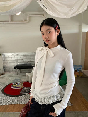 Coquette Bow Neck Blouse