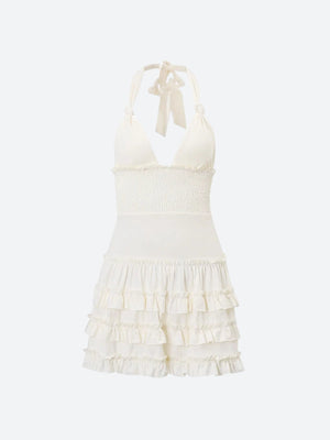 Coquette Halter Neck Mini Dress