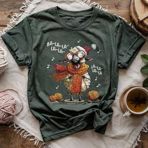 Fa-la-la Knitting Sheep T-shirt