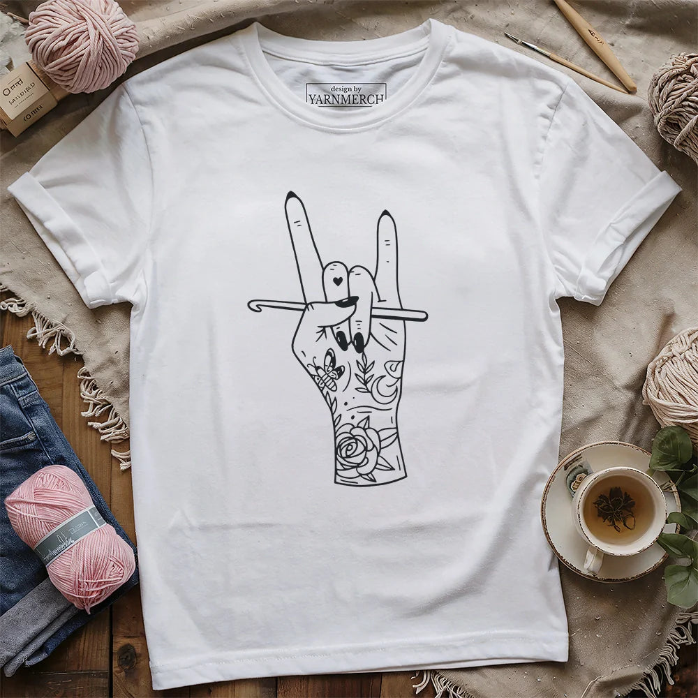 Crocheting Rock T-shirt