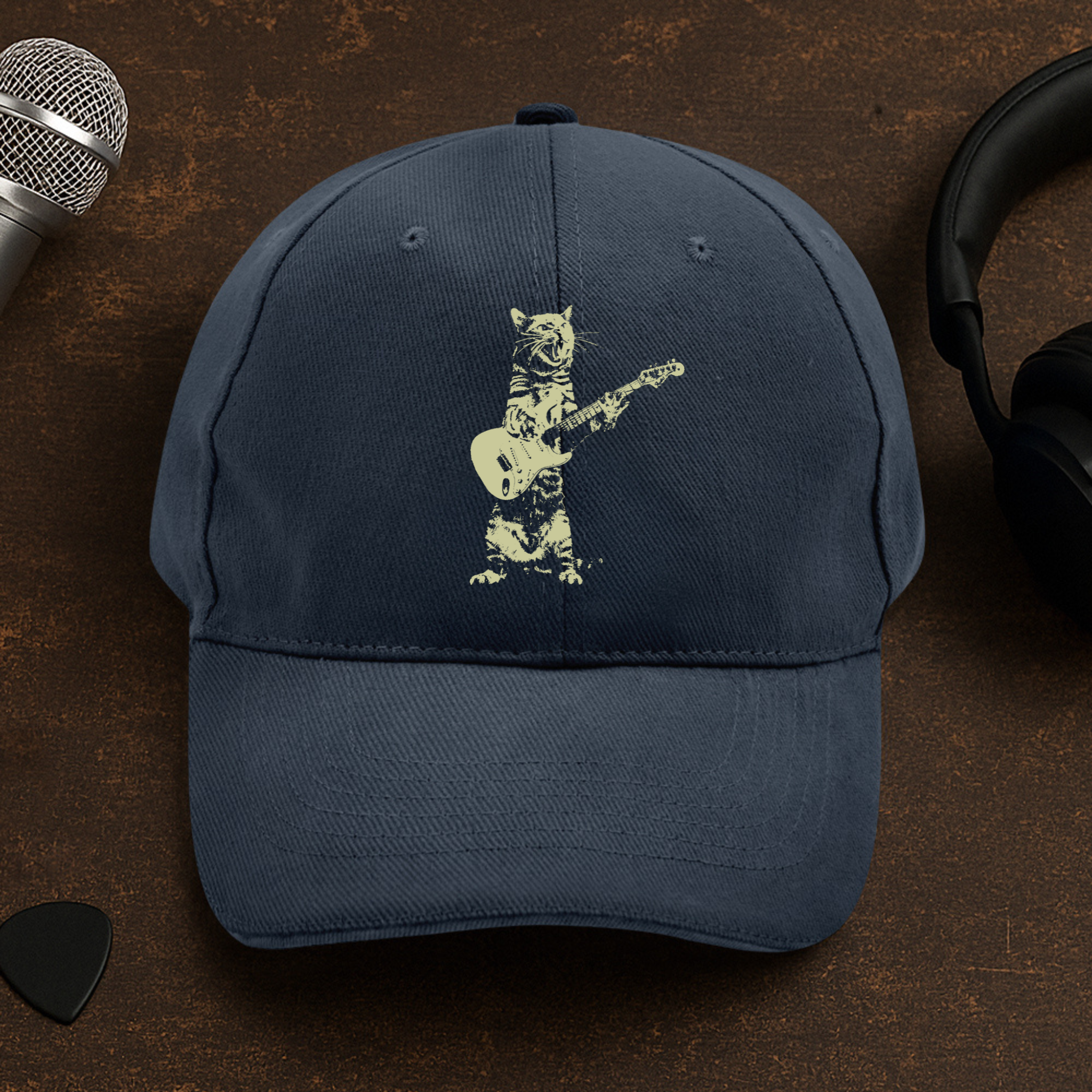Cat Guitar Cap