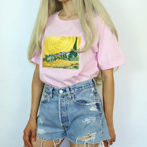 Wheat Field with Cypresses Tee