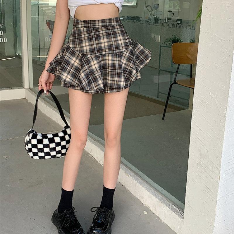 Y2K Plaid Mini Skort