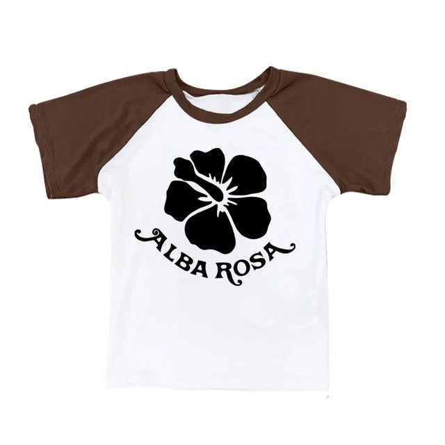 Y2K Alba Rosa Baby Tee