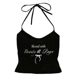 Beauty & Rage Y2K Halter Top