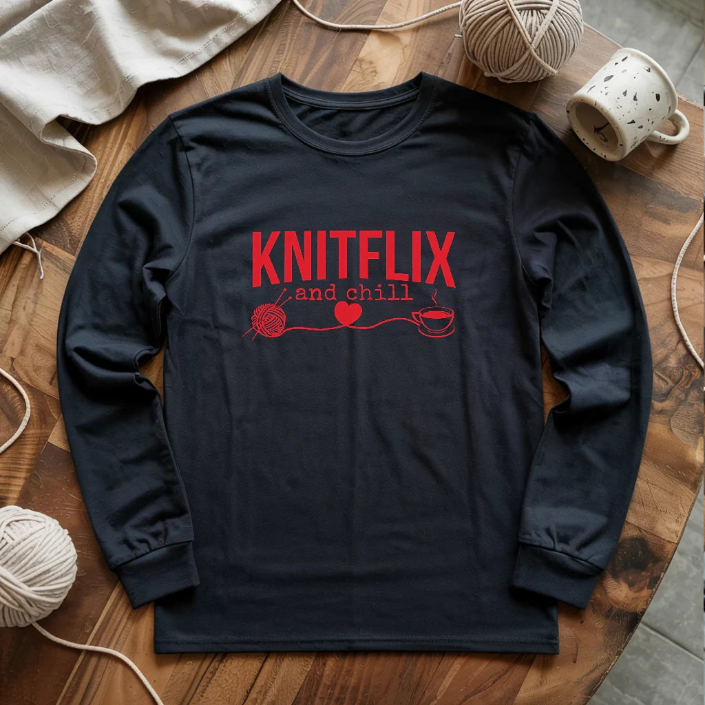 Knitflix And Chill Long Sleeve T-shirt