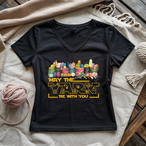 May The Yarn Be With You Lady V-neck
