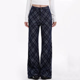 Skippin' School Blue Plaid Pants