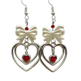 Bow & Heart Coquette Earrings