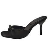 Coquette Bow Heeled Mules