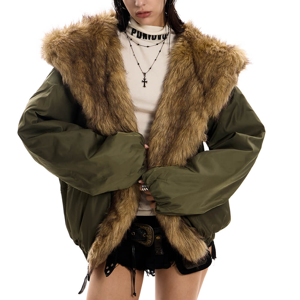 Mercury Rising Fur Trim Winter Jacket