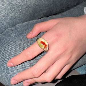Goldfish Clear Resin Ring