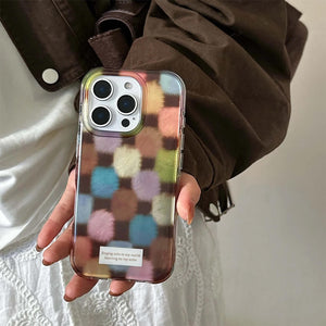 Grandma Aesthetic Patchwork iPhone Case