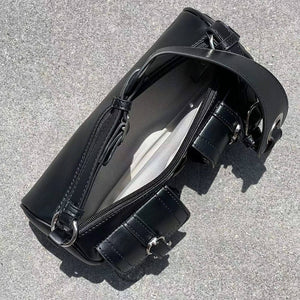 Grunge Lace Up Underarm Bag