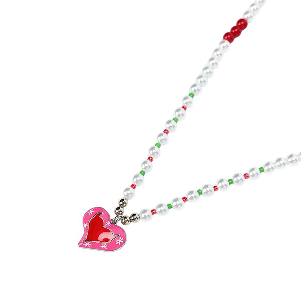 Secret Crush Heart Beaded Necklace
