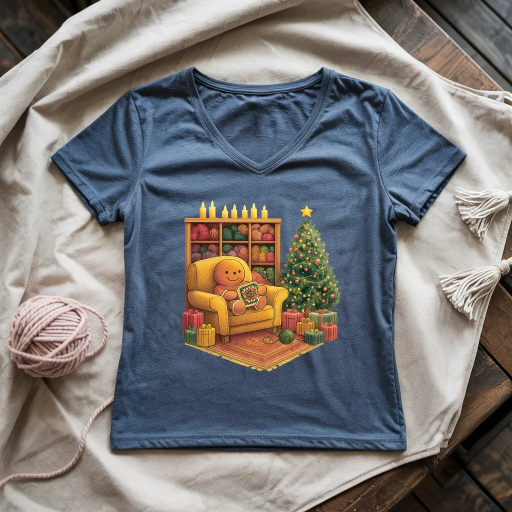 Gingerbread Hooker Lady V-neck