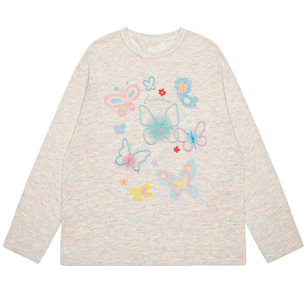 Indie Aesthetic Butterfly Long Sleeve