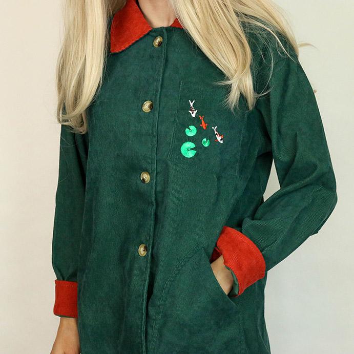 Koi Fish Cord Shirt
