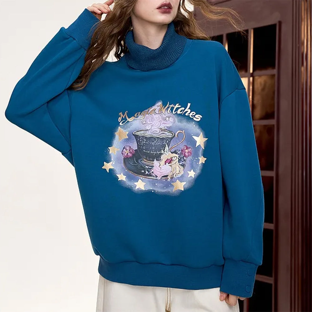 Magic Witches Printed Sweatshirt