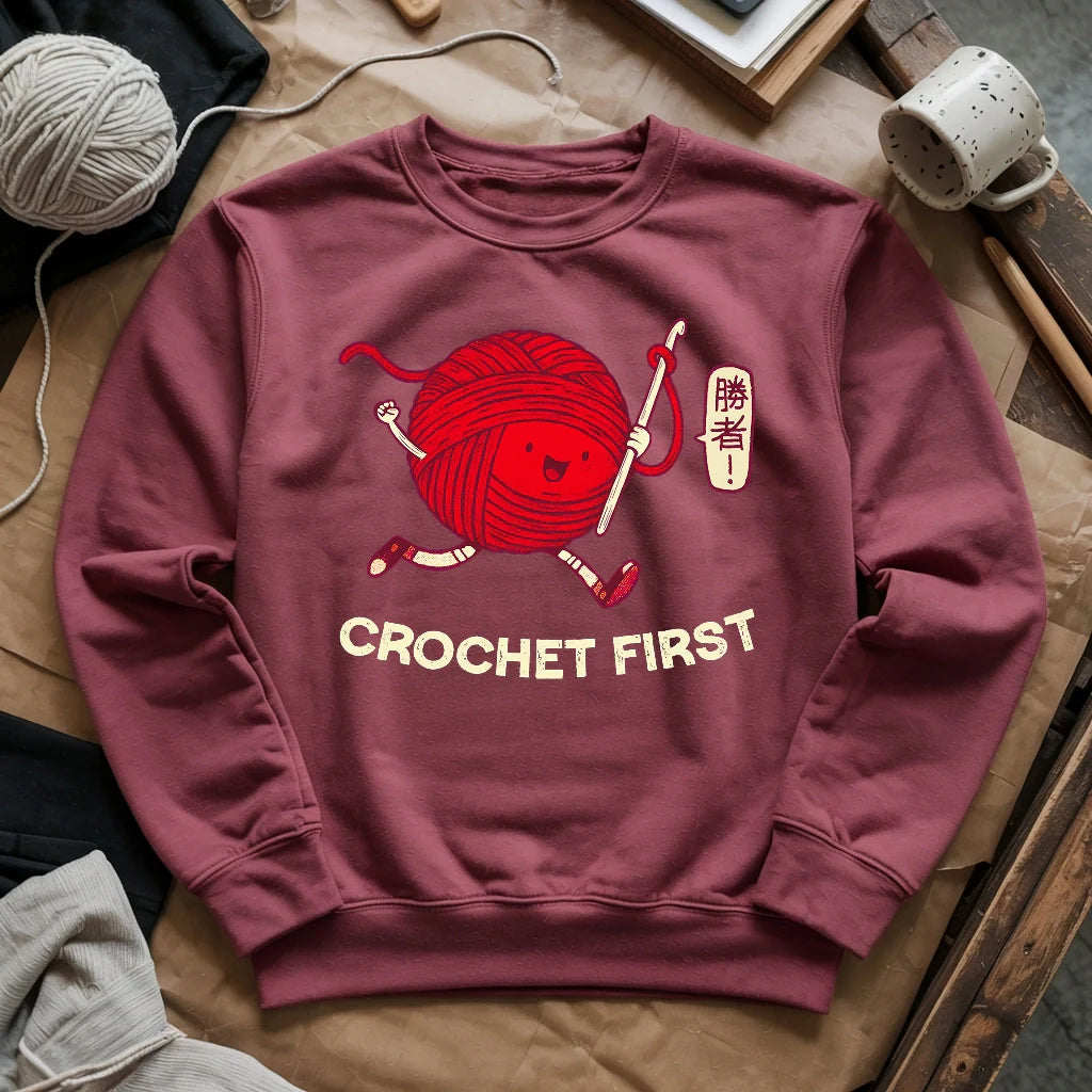 Crochet First Sweatshirt