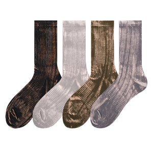 Metallic Ribbed Socks