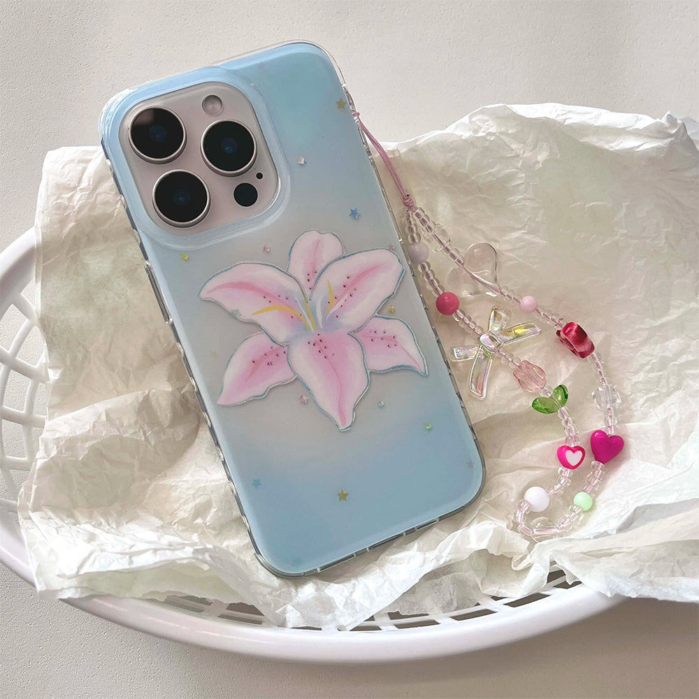 Pastel Tropical Flower iPhone Case