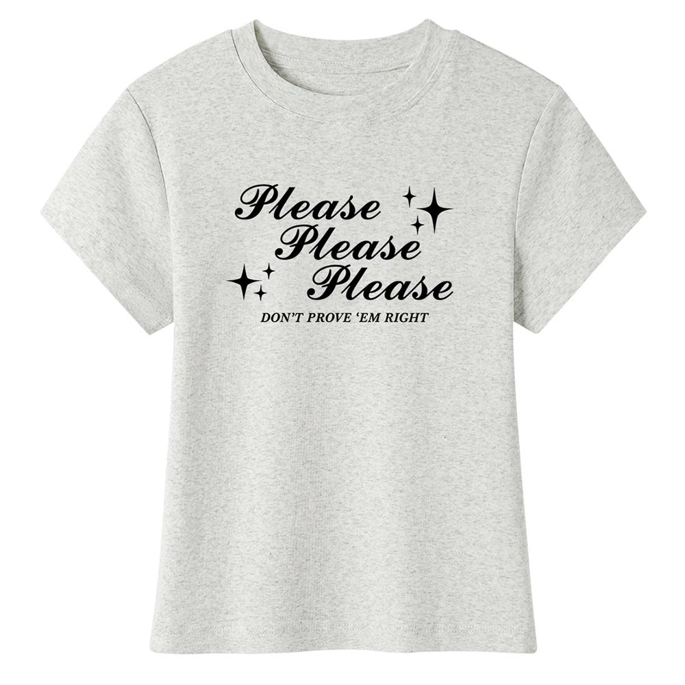 Please Don’t Y2K Baby Tee