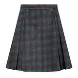 Preppy Style Checkered Kilt Skirt
