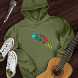 Colorful Music Notes Hoodie