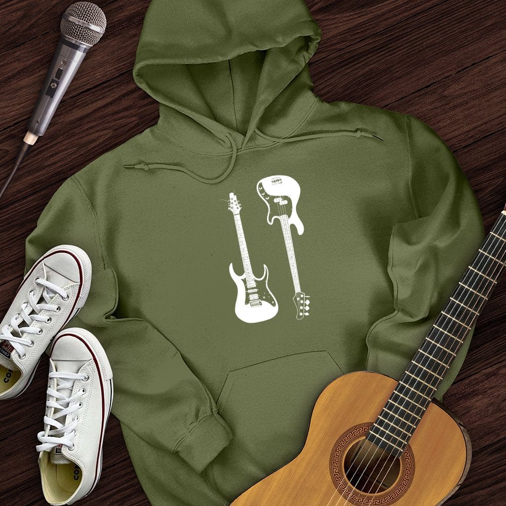 Electric and Bass Guitar Hoodie