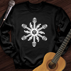 Guitar Snowflake Crewneck