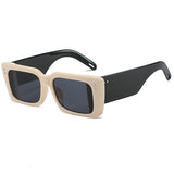 Rectangle Thick Frame Sunglasses