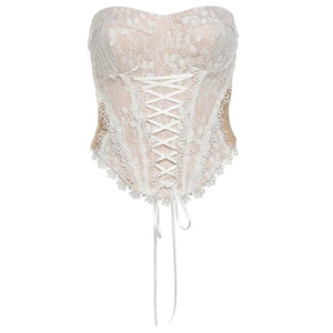 Hopeless Romantic Lace Corset Top